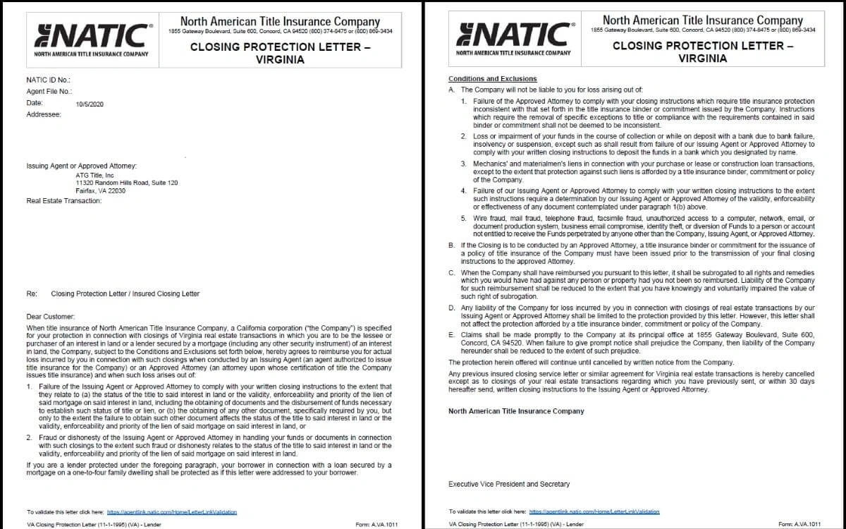 Insured Closing Letter (CPL) newbyt